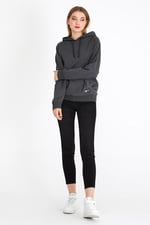 BY COMEOR Kadın Basic Kapüşonlu Regular Fit Rahat Sweatshirt