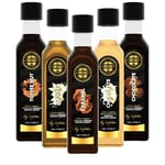 By Tüfekçi 5'li Çok Satanlar Avantajlı Şurup Deneme Paketi (Karamel, Çikolata, vanilya, Beyaz Çikolata, Toffee Nut) 5x60ml