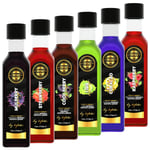 By Tüfekçi 6'Li Avantajlı Kahve, Pasta Ve Kokteyl Şurubu Deneme Paketi (Lime,Frambuaz,Çilek,Karadut,Blue Curacao Cool Berry) 6X60ML