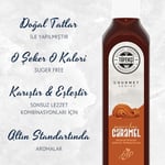 By Tüfekçi Gourmet Serias Şekersiz 0 Kalori 0 Şeker Aromalı Kahve Pasta Tatlı ve Kokteyl Şurubu (4 X 60 ml, 4'lü Çok Satan Dene Seti)