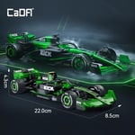 CaDA C55032W Kick Sauber F1 Team C44 Yarış Yapı Seti, MOC 1:24 Yarış Arabası Tuğla Seti, Yetişkinler için Koleksiyon Teşhir Modeli Ev Dekoru (314 adet)