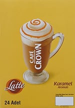 CAFÉ CROWN Latte Karamelli Kahve 17 Gr x 24 Adet
