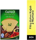 Caffeo 1X2/80 Filtre Kahve Kağıdı, 80 Adet, Siyah