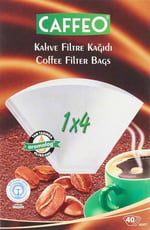 Caffeo 1x4/40 Kahve Filtresi, Siyah