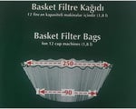 CAFFEO 250/90 Filtre Kağıdı 90/250 Basket 1000 Adet, Beyaz