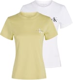 Calvin Klein 2-PACK MONOLOGO SLIM TEE T-shirt Kadın