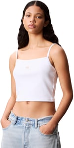 Calvin Klein A- WOVEN LABEL RIB CAMI Tişört Kadın