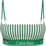 CALVIN KLEIN CALVIN KLEIN Kadın Yeşil-Beyaz Bikini Üstü LV00Q61130 4ZF - Seçenekler: X-Small, Small, Medium
