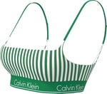 CALVIN KLEIN CALVIN KLEIN Kadın Yeşil-Beyaz Bikini Üstü LV00Q61130 4ZF - Seçenekler: X-Small, Small, Medium