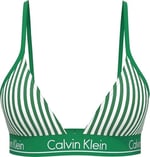 CALVIN KLEIN CALVIN KLEIN Kadın Yeşil-Beyaz Bikini Üstü LV00Q61208 4ZF - Seçenekler: X-Small, Small