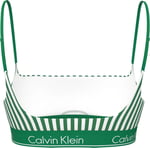 CALVIN KLEIN CALVIN KLEIN Kadın Yeşil-Beyaz Bikini Üstü LV00Q61130 4ZF - Seçenekler: X-Small, Small, Medium