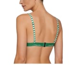 CALVIN KLEIN CALVIN KLEIN Kadın Yeşil-Beyaz Bikini Üstü LV00Q61208 4ZF - Seçenekler: X-Small, Small