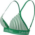 CALVIN KLEIN CALVIN KLEIN Kadın Yeşil-Beyaz Bikini Üstü LV00Q61208 4ZF - Seçenekler: X-Small, Small