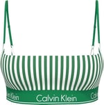 CALVIN KLEIN CALVIN KLEIN Kadın Yeşil-Beyaz Bikini Üstü LV00Q61130 4ZF - Seçenekler: X-Small, Small, Medium