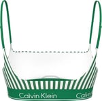 CALVIN KLEIN CALVIN KLEIN Kadın Yeşil-Beyaz Bikini Üstü LV00Q61130 4ZF - Seçenekler: X-Small, Small, Medium