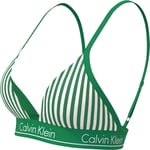 CALVIN KLEIN CALVIN KLEIN Kadın Yeşil-Beyaz Bikini Üstü LV00Q61208 4ZF - Seçenekler: X-Small, Small