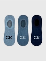 Calvin Klein Calvin Klein Logo Erkek Liner Çorap 3'lü PaketFootieErkek