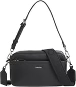 Calvin Klein CK MUST DBL STRAPS CAMERA BAG W Kadın Çanta, Siyah, Tek Beden