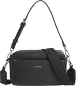 Calvin Klein CK MUST DBL STRAPS CAMERA BAG W Kadın Çanta, Siyah, Tek Beden