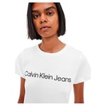 Calvin Klein CORE INSTIT LOGO SLIM FIT TEE Tişört Kadın