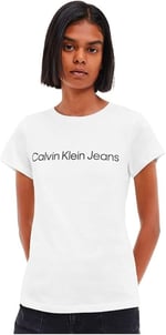 Calvin Klein CORE INSTIT LOGO SLIM FIT TEE Tişört Kadın