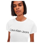 Calvin Klein CORE INSTIT LOGO SLIM FIT TEE Tişört Kadın