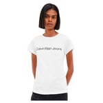 Calvin Klein CORE INSTIT LOGO SLIM FIT TEE Tişört Kadın