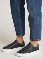 Calvin Klein CUPSOLE SLIP ON W/ML - LTH Spor AyakkabıKadın
