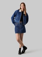 Calvin Klein DENIM ZIP JACKET SHERPA Ceket Kadın