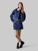 Calvin Klein DENIM ZIP JACKET SHERPA Ceket Kadın