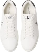Calvin Klein Deri Bağlamalı Düz Taban Yuvarlak Burun Ck Desenli Sneaker, CLASSIC CUPSOLE MONO LTH