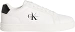 Calvin Klein Deri Bağlamalı Düz Taban Yuvarlak Burun Ck Desenli Sneaker, CLASSIC CUPSOLE MONO LTH