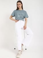 Calvin Klein EMBROIDERED INSTITUTIONAL TEE Tişört Kadın