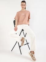 Calvin Klein EMBROIDERED MONOLOGO TEE Tişört Kadın