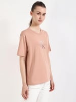 Calvin Klein EMBROIDERED MONOLOGO TEE Tişört Kadın