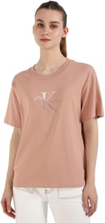 Calvin Klein EMBROIDERED MONOLOGO TEE Tişört Kadın
