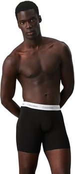 Calvin Klein Erkek Boxer Brief 3pk Boxer 3 Black (Legacy 001) XL