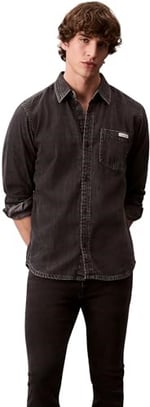 Calvin Klein Erkek Skinny CK Essential Black Jean R Jeans