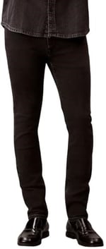 Calvin Klein Erkek Skinny CK Essential Black Jean R Jeans