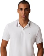 Calvin Klein Erkek Ss Monogram Pique Tipped Polo Lv04rc276g Polos