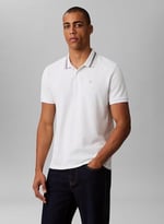 Calvin Klein Erkek Ss Monogram Pique Tipped Polo Lv04rc276g Polos