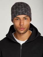 Calvin Klein Jeans Erkek Şapka AOP Beanie, Siyah, Tek Beden