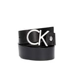 Calvin Klein Kadın CK ADJ.LOGO BELT 3.5CM Kemer BLACK 75