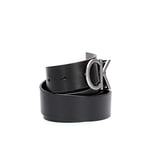 Calvin Klein Kadın CK ADJ.LOGO BELT 3.5CM Kemer BLACK 75