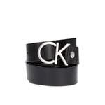 Calvin Klein Kadın CK ADJ.LOGO BELT 3.5CM Kemer BLACK 75