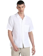 Calvin Klein LINEN COTTON CUBAN S/S SHIRT Gömlek Erkek
