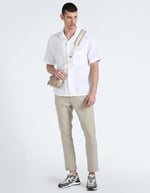 Calvin Klein LINEN COTTON CUBAN S/S SHIRT Gömlek Erkek