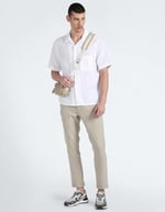 Calvin Klein LINEN COTTON CUBAN S/S SHIRT Gömlek Erkek