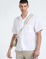 Calvin Klein LINEN COTTON CUBAN S/S SHIRT Gömlek Erkek