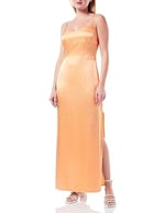 Calvin Klein Logo Strap Midi Slip Dress Elbise Kadın